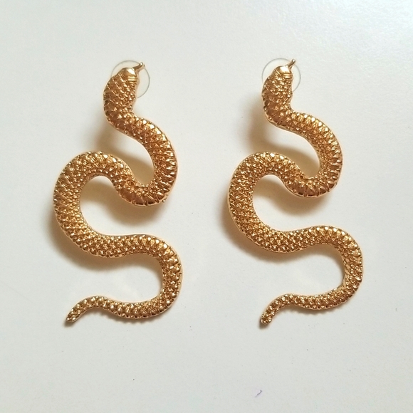 Snake Dangly Earrings - Picture 1 of 3